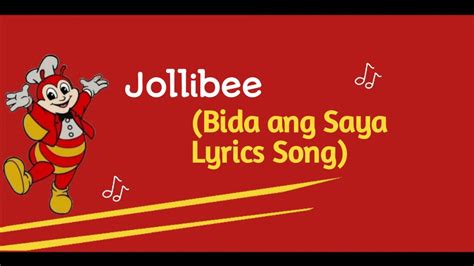 jollibee bida ang saya lyrics|Bida Ang Saya SONG LYRICS .